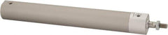 SMC PNEUMATICS - 3/4" Bore Double Acting Air Cylinder - 1/8 Port, 1/4-28 Rod Thread, 140 Max psi, 40 to 140°F - USA Tool & Supply