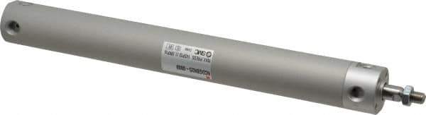 SMC PNEUMATICS - 1" Bore Double Acting Air Cylinder - 1/8 Port, 5/16-24 Rod Thread, 140 Max psi, 40 to 140°F - USA Tool & Supply