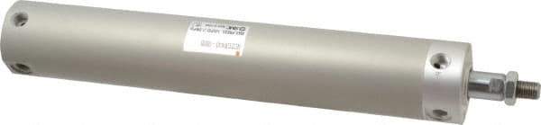 SMC PNEUMATICS - 1-1/2" Bore Double Acting Air Cylinder - 1/8 Port, 7/16-20 Rod Thread, 140 Max psi, 40 to 140°F - USA Tool & Supply