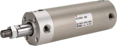 SMC PNEUMATICS - 2" Bore Double Acting Air Cylinder - 1/4 Port, 1/2-20 Rod Thread, 140 Max psi, 40 to 140°F - USA Tool & Supply