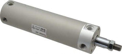 SMC PNEUMATICS - 2" Bore Double Acting Air Cylinder - 1/4 Port, 1/2-20 Rod Thread, 140 Max psi, 40 to 140°F - USA Tool & Supply