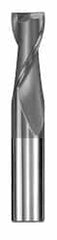 SGS - 31/64", 1" LOC, 1/2" Shank Diam, 3" OAL, 2 Flute, Solid Carbide Square End Mill - USA Tool & Supply