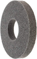 3M - 8" Diam, 1" Face Width, 3" Center Hole, Fine Grade, Silicon Carbide Deburring Wheel - Unitized, Soft Density 2 Grade - USA Tool & Supply