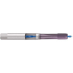 Emuge - M4x0.70 Metric 6H 0 Flute TiCN Finish Cobalt Machine Tap - USA Tool & Supply