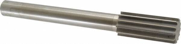 Made in USA - 1-3/4" High Speed Steel 12 Flute Chucking Reamer - Straight Flute, 1-1/4" Straight Shank, 4" Flute Length, 13-1/2" OAL - USA Tool & Supply