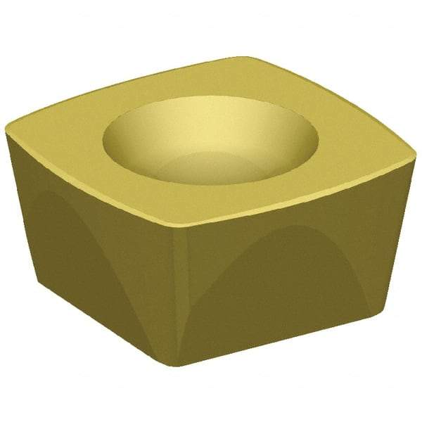 Kennametal - XDPW90412 D Grade KCPM40 Carbide Milling Insert - AlCrTiN Finish, 4.76mm Thick, 3/8" Inscribed Circle, 1.2mm Corner Radius - USA Tool & Supply