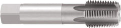 Emuge - 3/8-18 NPT Thread, 5 Flute Standard Pipe Tap - 4.331" OAL, 1.06" Thread Length, 0.7" Shank Diam, Bright Finish, Cobalt - Exact Industrial Supply