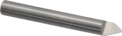 Onsrud - 60° Incl Angle, 1/4" Shank Diam, 2" OAL, 0.06" Cut Diam, Conical Engraving Cutter - 1/2" LOC, 0.06" Tip Diam, 1 Flute, Right Hand Cut, Solid Carbide, Uncoated - USA Tool & Supply