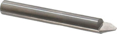 Onsrud - 60° Incl Angle, 1/4" Shank Diam, 2" OAL, 0.09" Cut Diam, Conical Engraving Cutter - 1/2" LOC, 0.09" Tip Diam, 1 Flute, Right Hand Cut, Solid Carbide, Uncoated - USA Tool & Supply