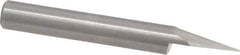 Onsrud - 30° Incl Angle, 1/4" Shank Diam, 2" OAL, 0.04" Cut Diam, Conical Engraving Cutter - 1/2" LOC, 0.04" Tip Diam, 1 Flute, Right Hand Cut, Solid Carbide, Uncoated - USA Tool & Supply