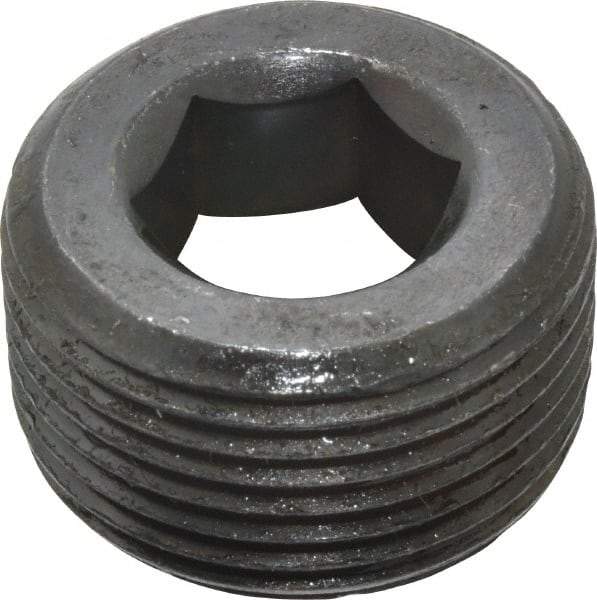 Value Collection - 1-11-1/2, 3/4" OAL, Alloy Steel Socket Pressure Plug - Uncoated, 3/4" Taper per Foot, 5/8" Hex Key - USA Tool & Supply