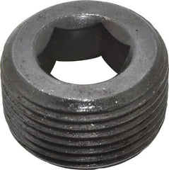 Value Collection - 1-11-1/2, 3/4" OAL, Alloy Steel Socket Pressure Plug - Uncoated, 3/4" Taper per Foot, 5/8" Hex Key - USA Tool & Supply