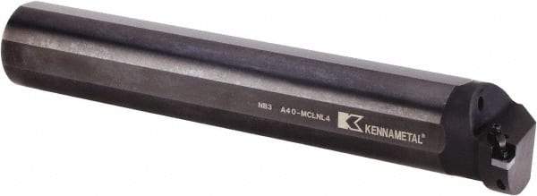 Kennametal - 76.96mm Min Bore Diam, 16" OAL, 2-1/2" Shank Diam, A-MCLN Indexable Boring Bar - CN.. 432 Insert, Pin & Clamp Holding Method - USA Tool & Supply