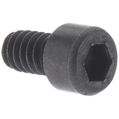 Made in USA - 3/8-24 UNF Hex Socket Drive, Socket Cap Screw - Alloy Steel, Black Oxide Finish, Partially Threaded, 2" Length Under Head - USA Tool & Supply