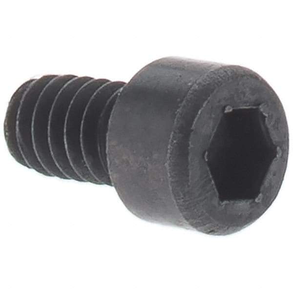 Made in USA - M4x0.70 Metric Coarse Hex Socket Drive, Socket Cap Screw - Grade 12.9 Alloy Steel, Black Oxide Finish, Partially Threaded, 45mm Length Under Head - USA Tool & Supply