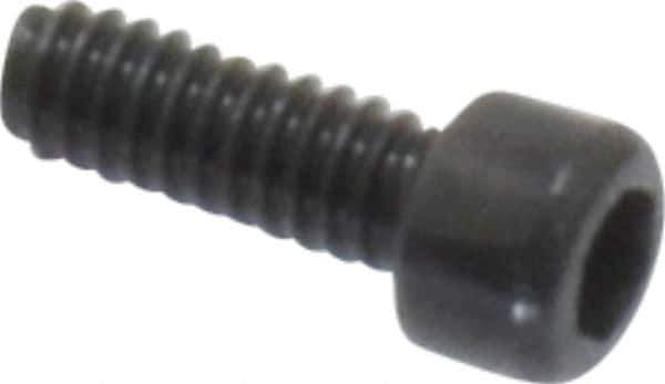 Value Collection - #0-80 UNF Hex Socket Drive, Socket Cap Screw - Alloy Steel, Black Oxide Finish, Fully Threaded, 3/16" Length Under Head - USA Tool & Supply