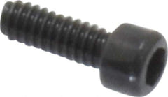 Value Collection - #0-80 UNF Hex Socket Drive, Socket Cap Screw - Alloy Steel, Black Oxide Finish, Fully Threaded, 3/16" Length Under Head - USA Tool & Supply
