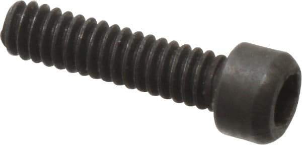 Value Collection - #0-80 UNF Hex Socket Drive, Socket Cap Screw - Alloy Steel, Black Oxide Finish, Fully Threaded, 1/4" Length Under Head - USA Tool & Supply