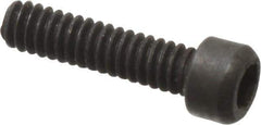 Value Collection - #0-80 UNF Hex Socket Drive, Socket Cap Screw - Alloy Steel, Black Oxide Finish, Fully Threaded, 1/4" Length Under Head - USA Tool & Supply