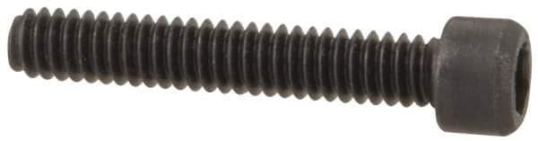 Value Collection - #0-80 UNF Hex Socket Drive, Socket Cap Screw - Alloy Steel, Black Oxide Finish, Fully Threaded, 3/8" Length Under Head - USA Tool & Supply