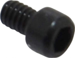 Value Collection - #1-72 UNF Hex Socket Drive, Socket Cap Screw - Alloy Steel, Black Oxide Finish, Fully Threaded, 1/8" Length Under Head - USA Tool & Supply
