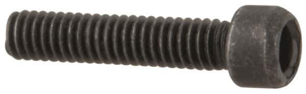 Value Collection - #1-72 UNF Hex Socket Drive, Socket Cap Screw - Alloy Steel, Black Oxide Finish, Fully Threaded, 3/8" Length Under Head - USA Tool & Supply