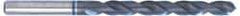 Accupro - #10 120° Cobalt Jobber Drill - TiAlN Finish, Right Hand Cut, Spiral Flute, Straight Shank, 86mm OAL, Split Point - USA Tool & Supply