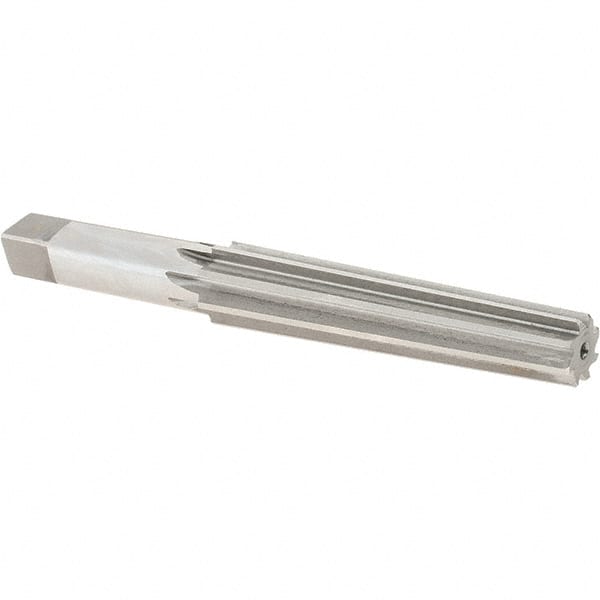Alvord Polk - 0.57" Small End, 0.744" Large End, Straight Shank, 3-1/2" Flute, 2MT Morse Taper Reamer - USA Tool & Supply