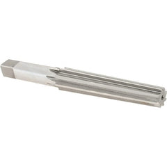 Alvord Polk - 0.57" Small End, 0.744" Large End, Straight Shank, 3-1/2" Flute, 2MT Morse Taper Reamer - USA Tool & Supply