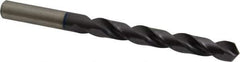 Accupro - 15/32" 120° Cobalt Jobber Drill - TiAlN Finish, Right Hand Cut, Spiral Flute, Straight Shank, 151mm OAL, Faceted Point - USA Tool & Supply