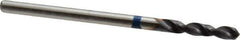 Accupro - #43 120° Spiral Flute Cobalt Screw Machine Drill Bit - TiAlN Finish, Right Hand Cut, 13mm Flute Length, 40mm OAL, Split Point, Straight Shank - USA Tool & Supply