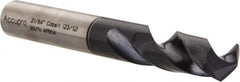 Accupro - 31/64" 120° Spiral Flute Cobalt Screw Machine Drill Bit - USA Tool & Supply