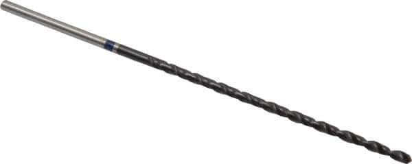 Accupro - #46, 118° Point, Spiral Flute, Vanadium High Speed Steel Taper Length Drill Bit - TiAlN Finish, 56mm Flute Length, 85mm OAL - USA Tool & Supply
