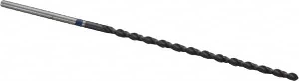 Accupro - #45 118° Spiral Flute Vanadium High Speed Steel Taper Length Drill Bit - USA Tool & Supply