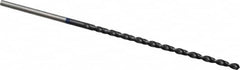 Accupro - #43 118° Spiral Flute Vanadium High Speed Steel Taper Length Drill Bit - USA Tool & Supply