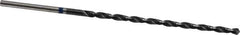 Accupro - #36, 118° Point, Spiral Flute, Vanadium High Speed Steel Taper Length Drill Bit - TiAlN Finish, 66mm Flute Length, 100mm OAL - USA Tool & Supply