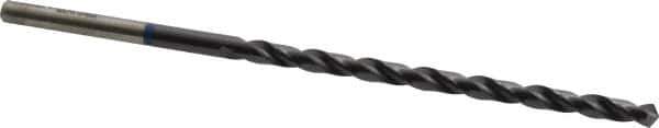 Accupro - #12, 118° Point, Spiral Flute, Vanadium High Speed Steel Taper Length Drill Bit - TiAlN Finish, 87mm Flute Length, 132mm OAL - USA Tool & Supply