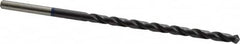 Accupro - #9 118° Spiral Flute Vanadium High Speed Steel Taper Length Drill Bit - USA Tool & Supply
