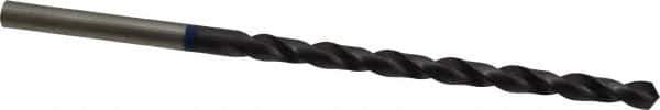 Accupro - #1, 118° Point, Spiral Flute, Vanadium High Speed Steel Taper Length Drill Bit - TiAlN Finish, 91mm Flute Length, 139mm OAL - USA Tool & Supply