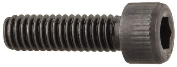 Value Collection - #6-40 UNF Hex Socket Drive, Socket Cap Screw - Alloy Steel, Black Oxide Finish, Fully Threaded, 1/2" Length Under Head - USA Tool & Supply