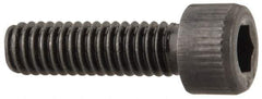 Value Collection - #6-40 UNF Hex Socket Drive, Socket Cap Screw - Alloy Steel, Black Oxide Finish, Fully Threaded, 1/2" Length Under Head - USA Tool & Supply