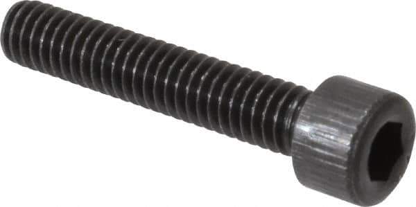 Value Collection - #6-40 UNF Hex Socket Drive, Socket Cap Screw - Alloy Steel, Black Oxide Finish, Fully Threaded, 3/4" Length Under Head - USA Tool & Supply