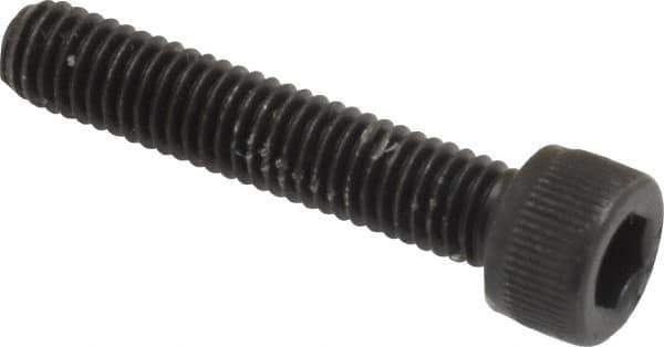 Value Collection - #10-32 UNF Hex Socket Drive, Socket Cap Screw - Alloy Steel, Black Oxide Finish, Fully Threaded, 1" Length Under Head - USA Tool & Supply