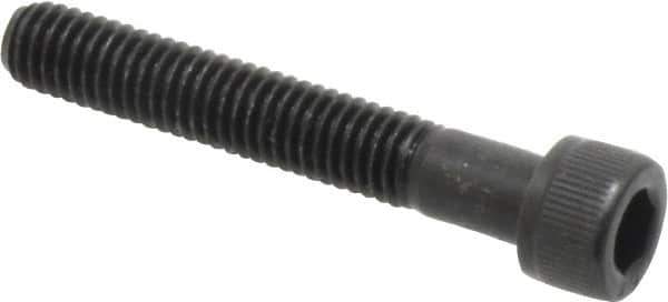 Value Collection - #10-32 UNF Hex Socket Drive, Socket Cap Screw - Alloy Steel, Black Oxide Finish, Partially Threaded, 1-1/4" Length Under Head - USA Tool & Supply