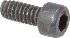 Value Collection - #3-48 UNC Hex Socket Drive, Socket Cap Screw - Alloy Steel, Black Oxide Finish, Fully Threaded, 1/4" Length Under Head - USA Tool & Supply