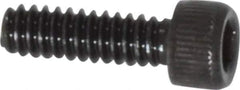 Value Collection - #4-40 UNC Hex Socket Drive, Socket Cap Screw - Alloy Steel, Black Oxide Finish, Fully Threaded, 3/8" Length Under Head - USA Tool & Supply