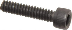 Value Collection - #4-40 UNC Hex Socket Drive, Socket Cap Screw - Alloy Steel, Black Oxide Finish, Fully Threaded, 1/2" Length Under Head - USA Tool & Supply