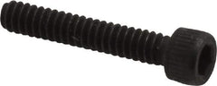 Value Collection - #4-40 UNC Hex Socket Drive, Socket Cap Screw - Alloy Steel, Black Oxide Finish, Fully Threaded, 5/8" Length Under Head - USA Tool & Supply