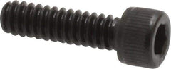 Value Collection - #6-32 UNC Hex Socket Drive, Socket Cap Screw - Alloy Steel, Black Oxide Finish, Fully Threaded, 1/2" Length Under Head - USA Tool & Supply