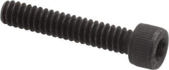 Value Collection - #6-32 UNC Hex Socket Drive, Socket Cap Screw - Alloy Steel, Black Oxide Finish, Fully Threaded, 3/4" Length Under Head - USA Tool & Supply